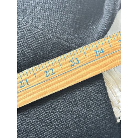 Nautica Competition Unisex Black Mock Wool Elbow Patch Size Large Sweater - Picture 10 of 11